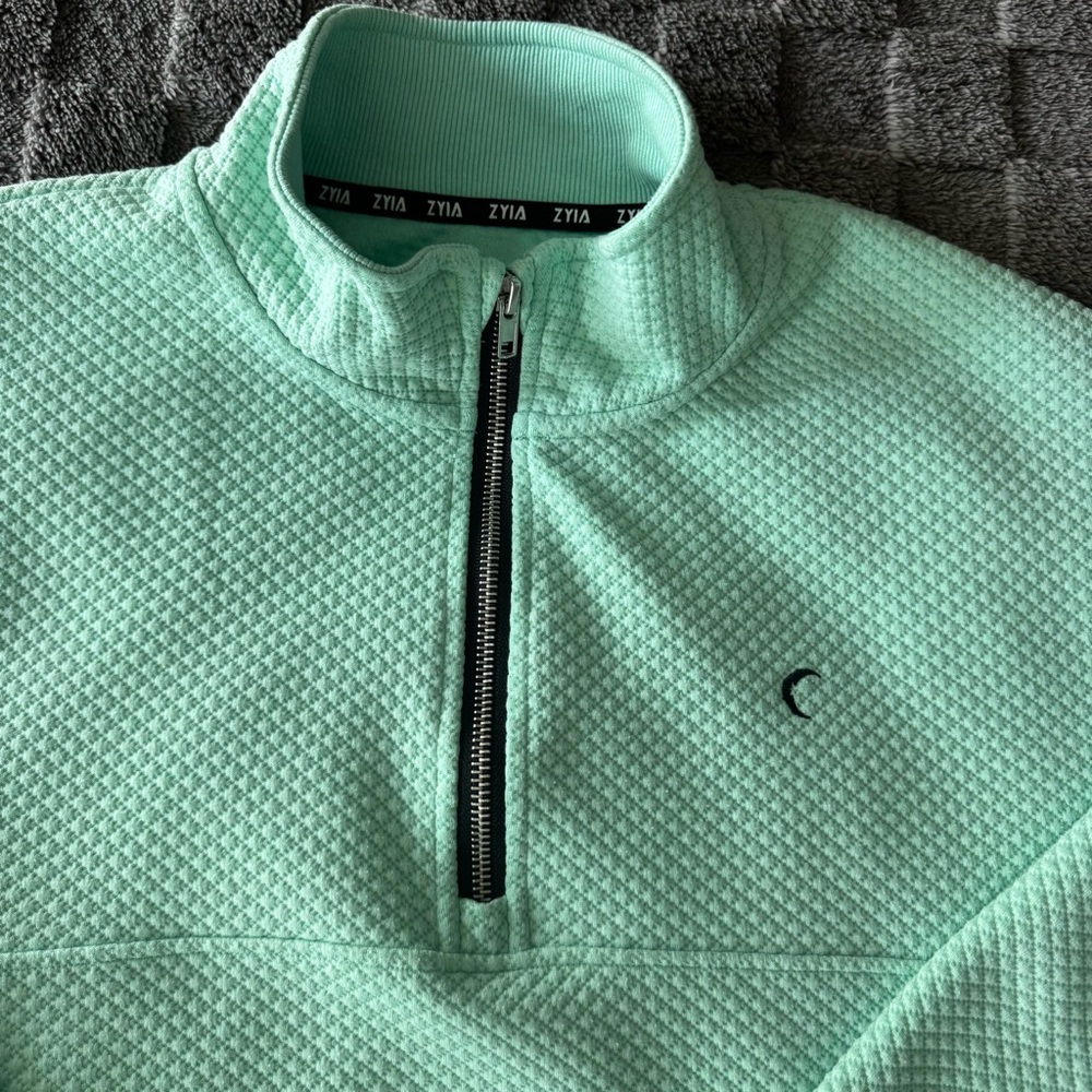ZYIA Spearmint Honesty Quarter Zip, S - Picture 3 of 6